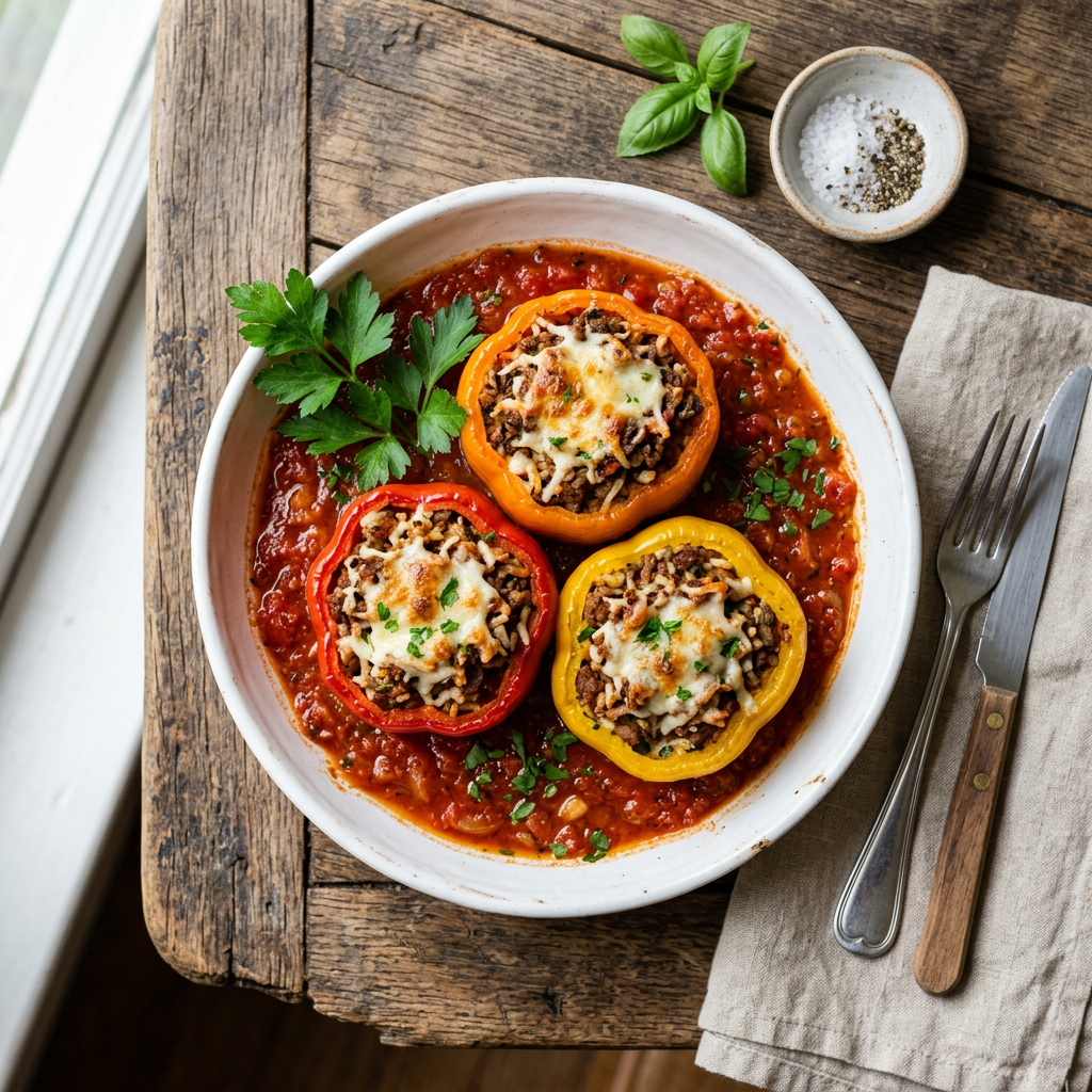 Klasszikus töltött paprika (Glutén- és tejmentes)
