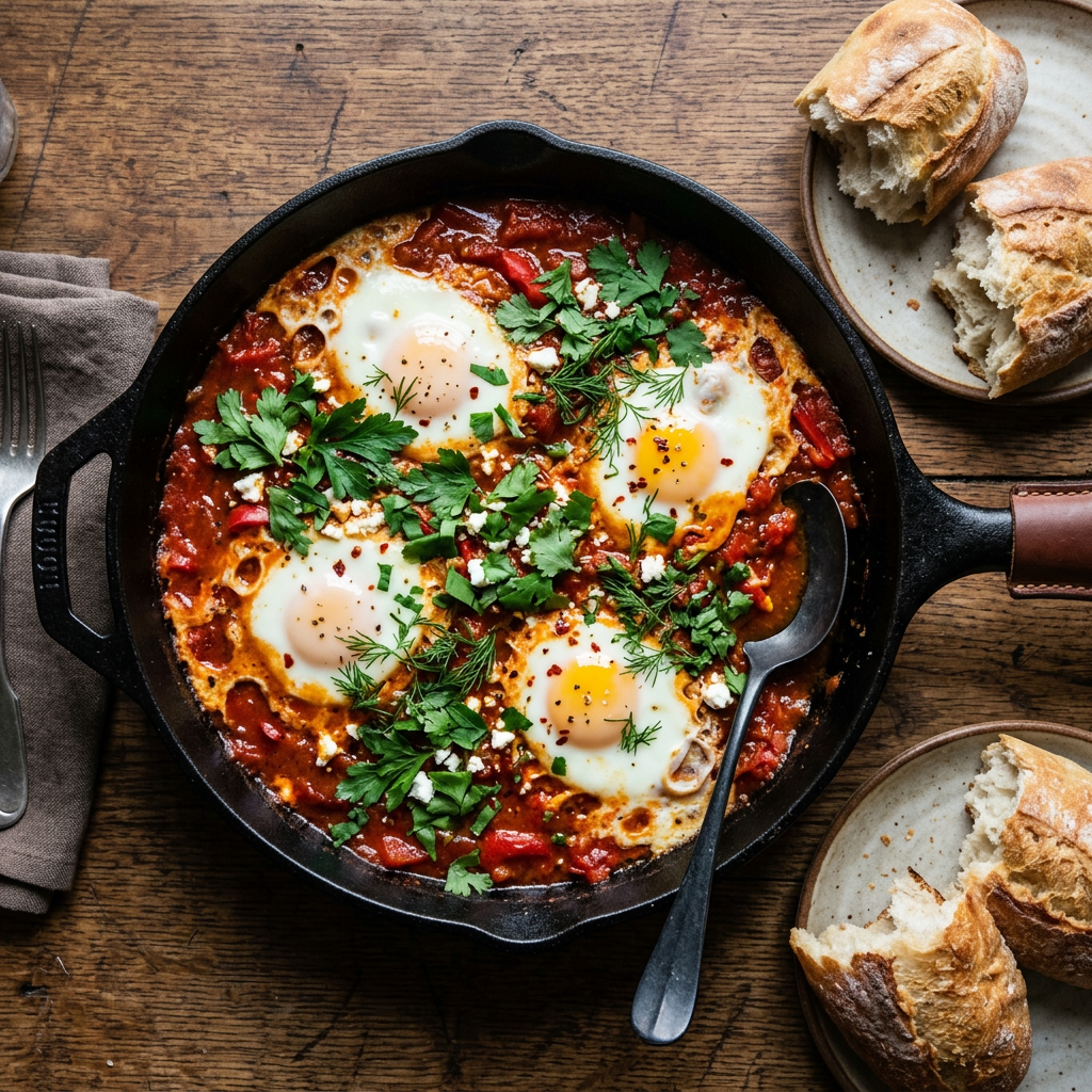 Spiced Tomato and Pepper Skillet (Allergen-Free Shakshuka Style)
