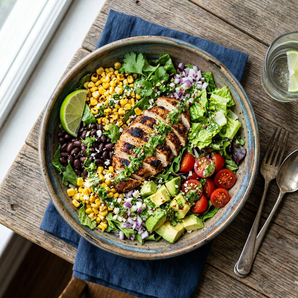 Santa Fe Chicken Salad with Cilantro-Lime Vinaigrette