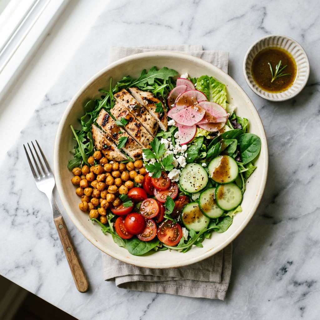 Italian Garden Chicken & Chickpea Salad