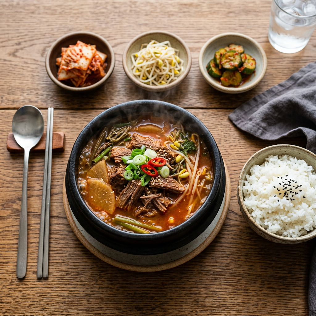 Spicy Korean Beef and Radish Stew (Sogogi Muguk)