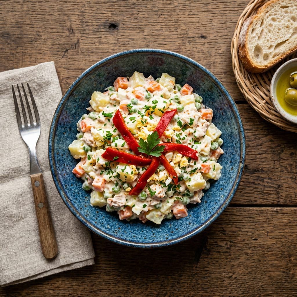 Friss Spanyol Burgonyasaláta (Ensaladilla Estilo Casero)