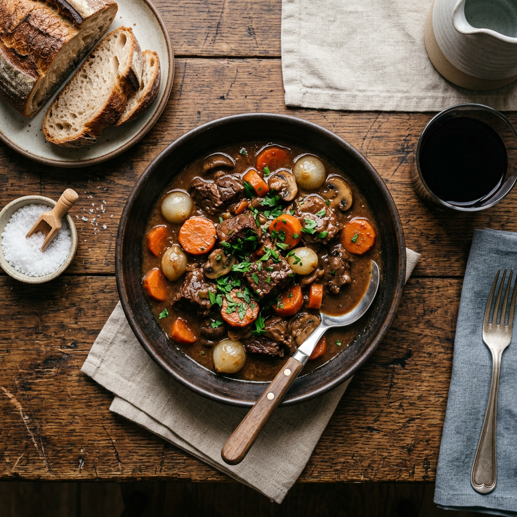 French Country Beef & Root Vegetable Stew